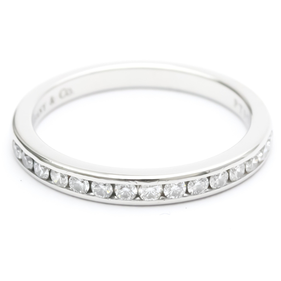 Tiffany & Co. Jewelry Tiffany Channel Setting Half Eternity Ring Us 6 Diamond Platinum